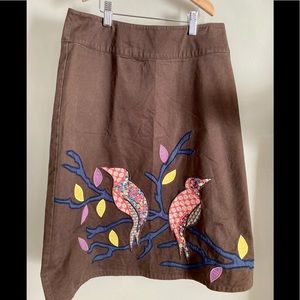 Vintage Aline Skirt with appliqué